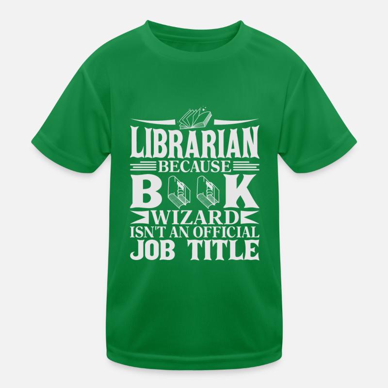 Librarian - Book Wizard Kids Functional T-Shirt