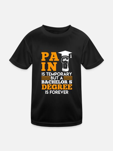 Le baccalauréat est pour toujours le baccalauréat - T-shirt sport Enfant - noir - Devant