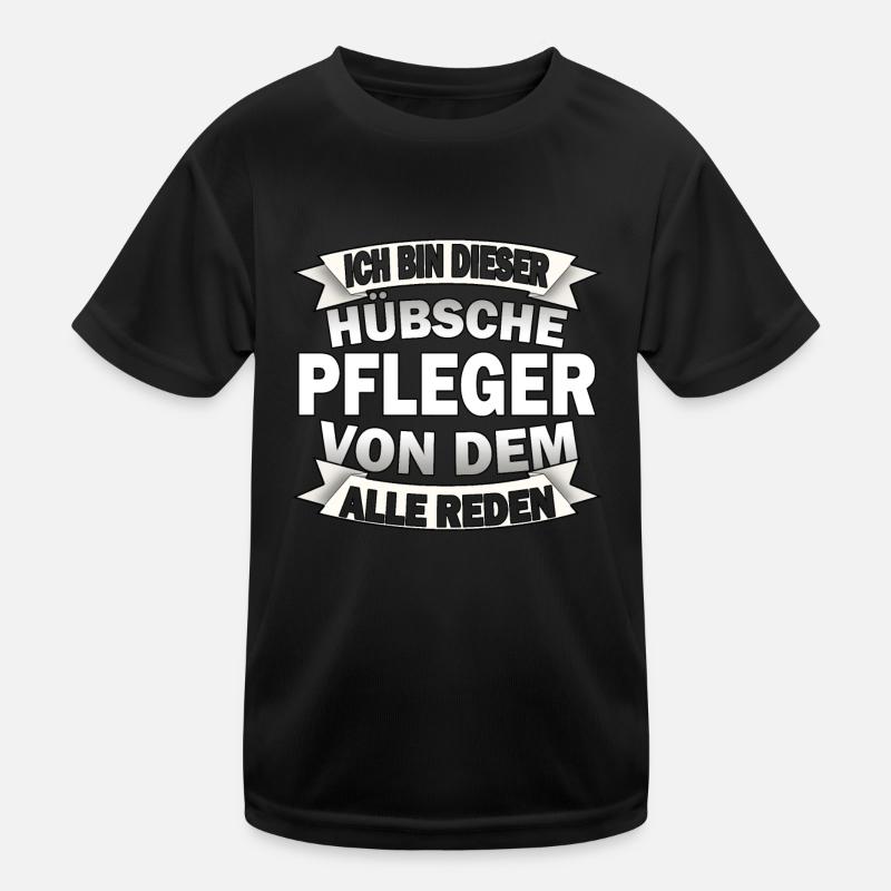 Lustige Pfleger Spruch Krankenpfleger Altenpfleger Kinder Funktions-T-Shirt