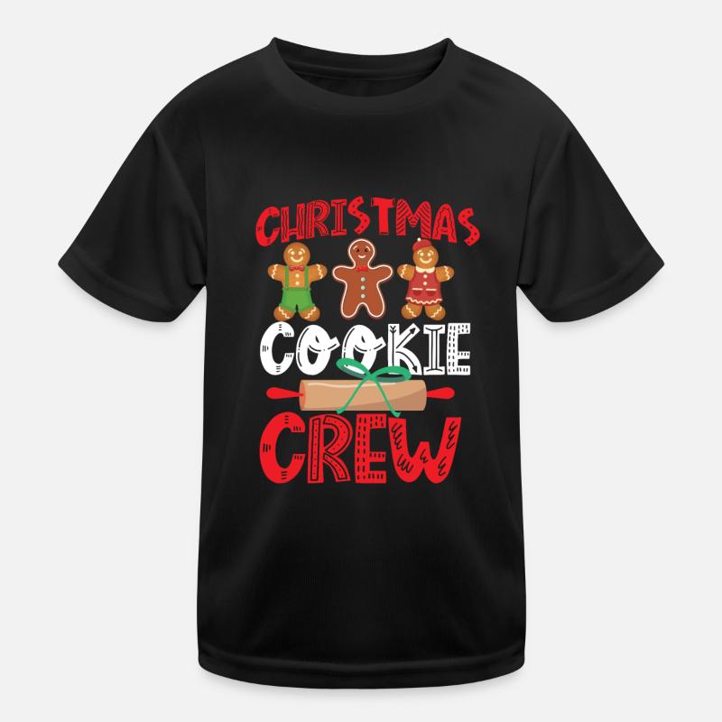 Cuire au four des biscuits de Noël T-shirt sport Enfant