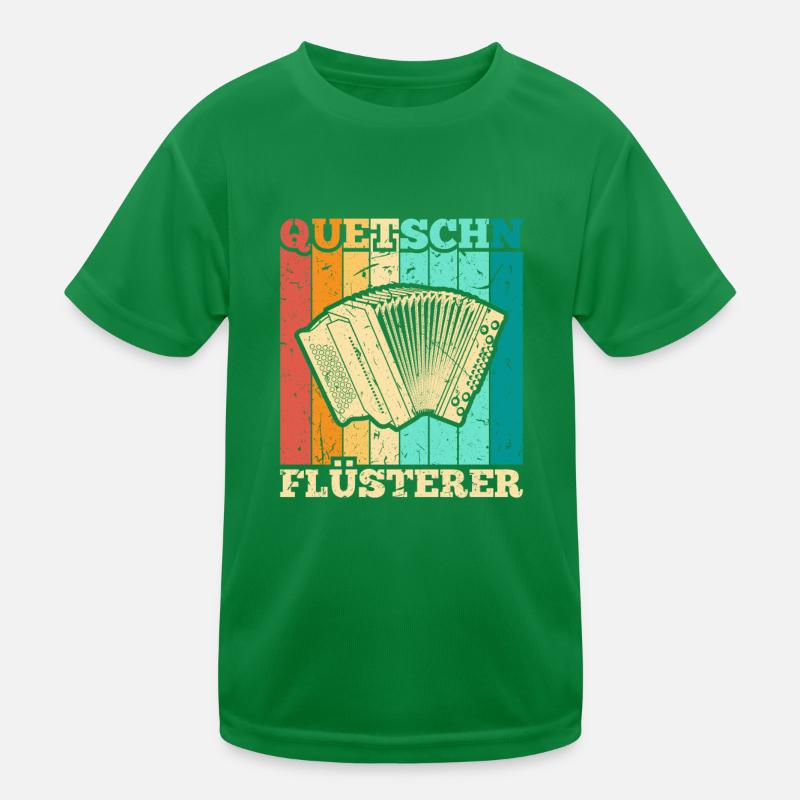 Quetschn Flüsterer, Retro Steirische Harmonika Kinder Funktions-T-Shirt