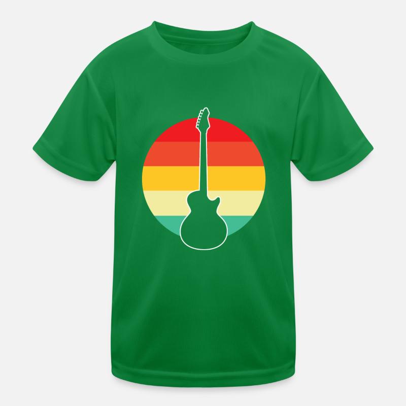 E Gitarre Retro Kinder Funktions-T-Shirt