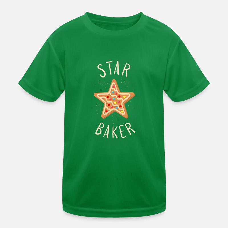 Bake Baking Star Cookie Star Baker Kids Functional T-Shirt