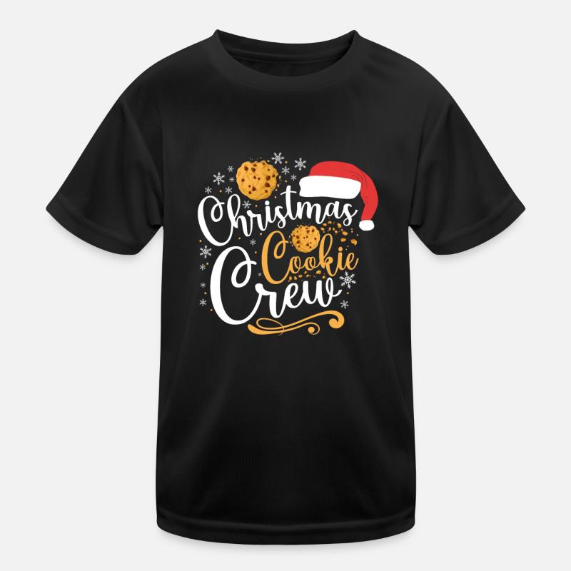 Bake Baking Christmas Cookie Crew Kinder Funktions-T-Shirt