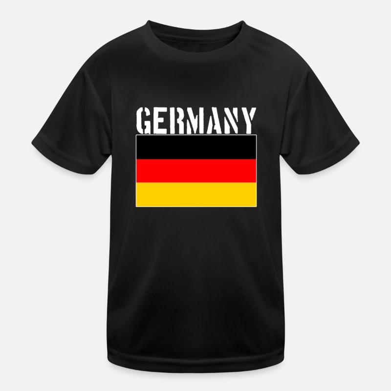 Germany Flag Kids Functional T-Shirt