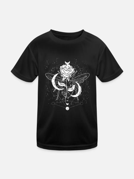 Occult Goth Grunge Gothique Punk Metal - T-shirt sport Enfant - noir - Devant