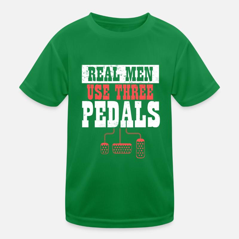 Manual Transmission Car I Real Men Use Three Kinder Funktions-T-Shirt