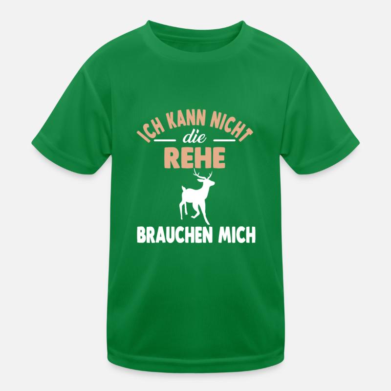 Wald Waldbewohner Reh Kinder Funktions-T-Shirt