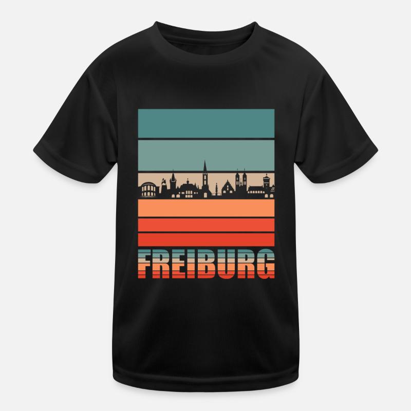 Freiburg | Freiburg Skyline Kinder Funktions-T-Shirt