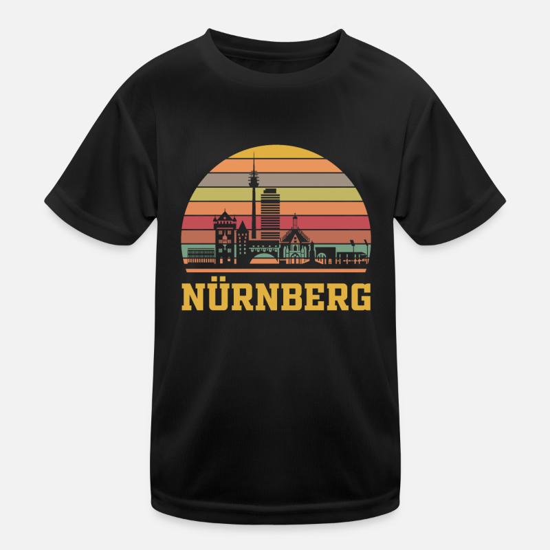 Nürnberg Retro Kinder Funktions-T-Shirt