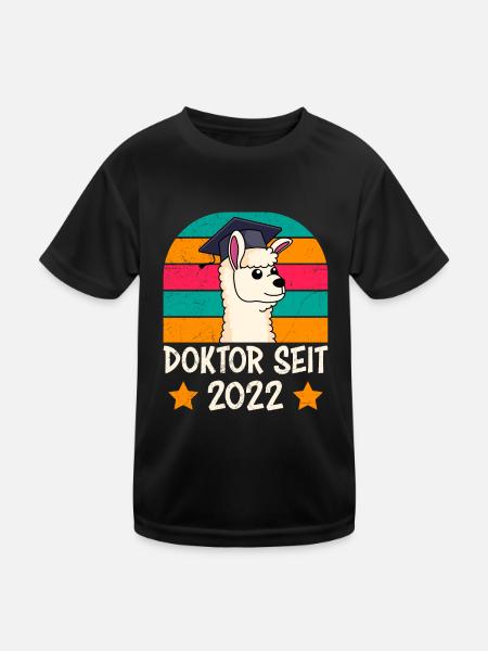 Docteur depuis 2022 Thèse de thèse de doctorat - T-shirt sport Enfant - noir - Devant