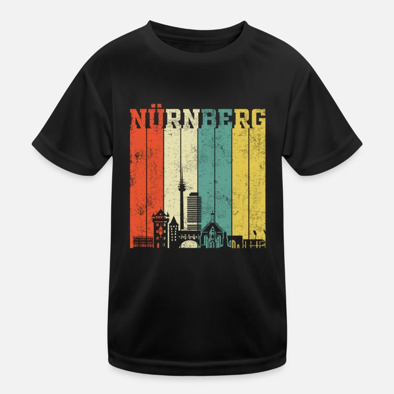 Nürnberg Vintage Kinder Funktions-T-Shirt