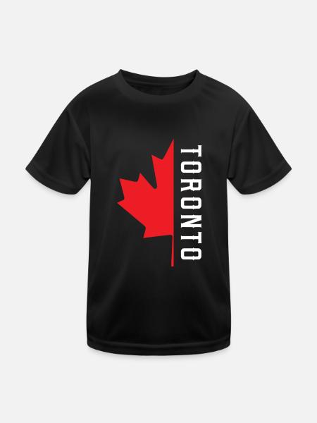 Trèfle de Toronto Canada - T-shirt sport Enfant - noir - Devant