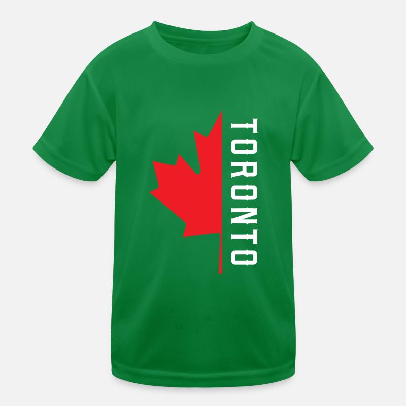 Toronto Canada shamrock Kids Functional T-Shirt