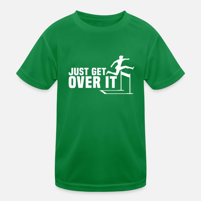 Hürdenlauf Evolution Kinder Funktions-T-Shirt