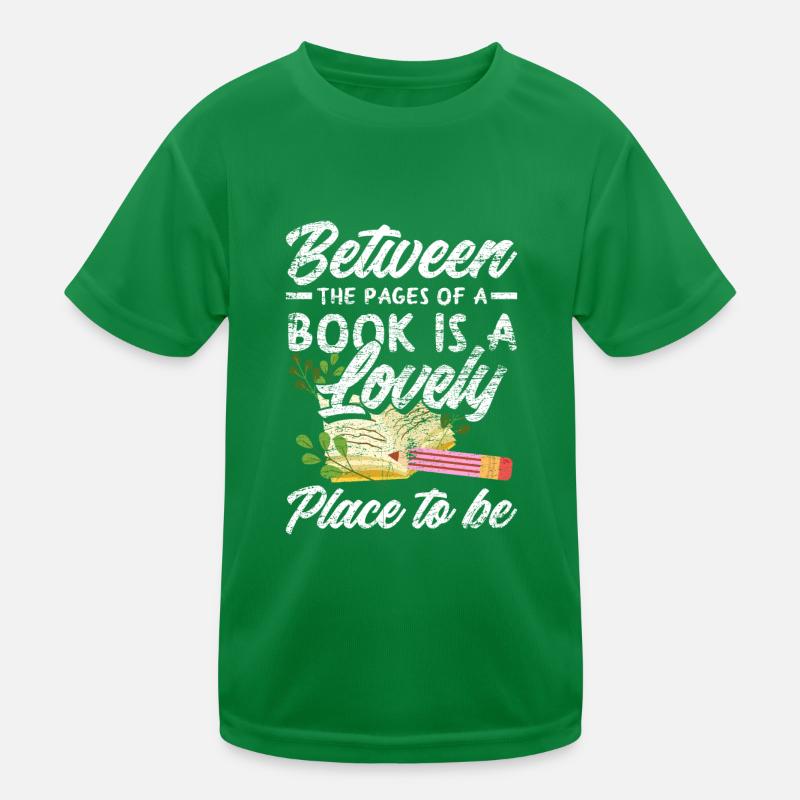 Buch Spruch Bibliothek Kinder Funktions-T-Shirt
