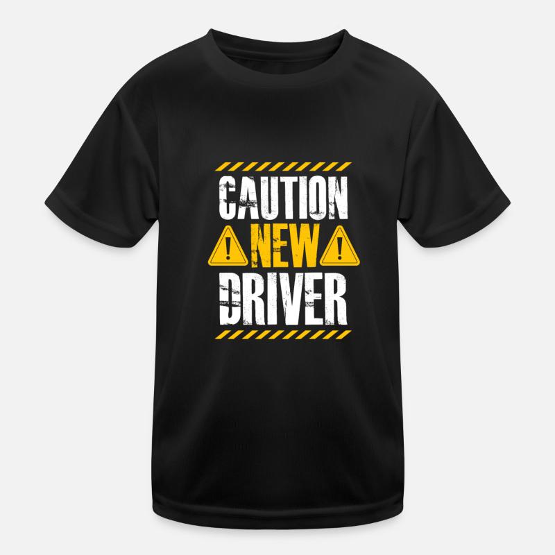 Caution New Driver Kinder Funktions-T-Shirt