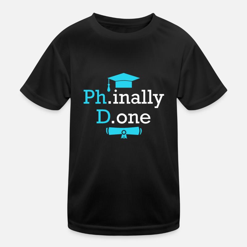 Phinally Done Doctor 2022 Doctorate Doctorate Kids Functional T-Shirt