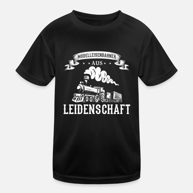 Modellbahner aus Leidenschaft Kinder Funktions-T-Shirt