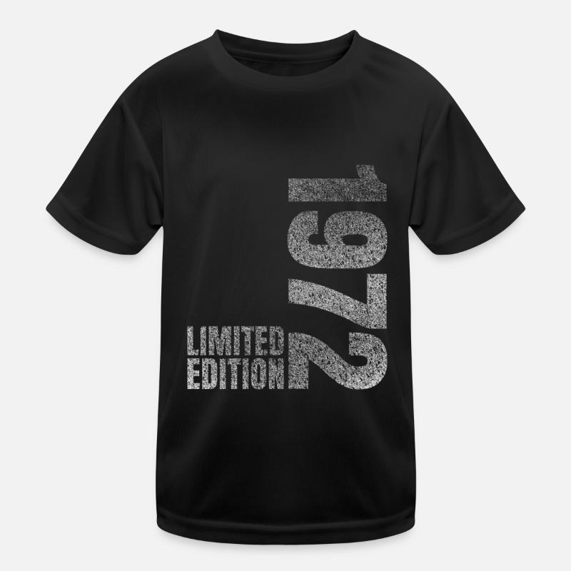 1972 Limited Edition Geschenk - Kinder Funktions-T-Shirt - Schwarz