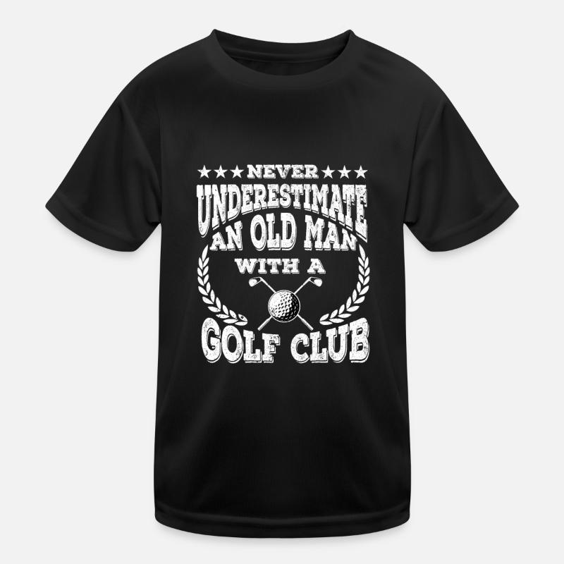 Golf Golfer Golf Club Golf Ball Golf Course Kids Functional T-Shirt