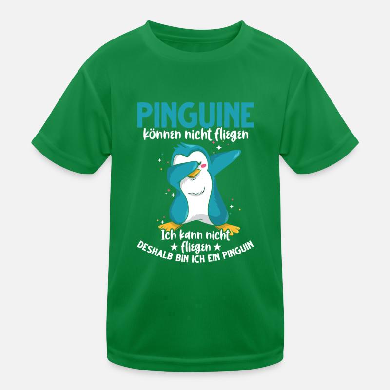 Pinguin lustiger Spruch Dab Dabbing Tanz Kinder Funktions-T-Shirt