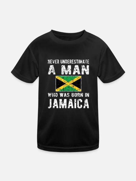Proud Jamaican Jamaican Flag - Kids Functional T-Shirt - black - Front