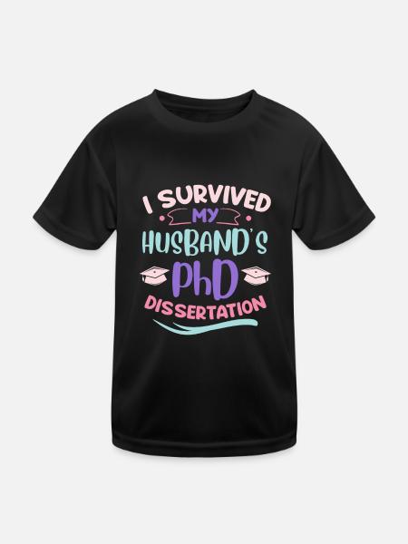 Docteur 2022 Thèse de doctorat du mari Mari - T-shirt sport Enfant - noir - Devant
