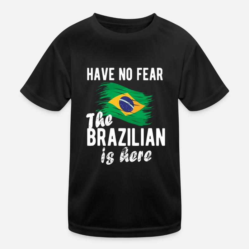 Brésil Brésil Drapeau brésilien T-shirt sport Enfant