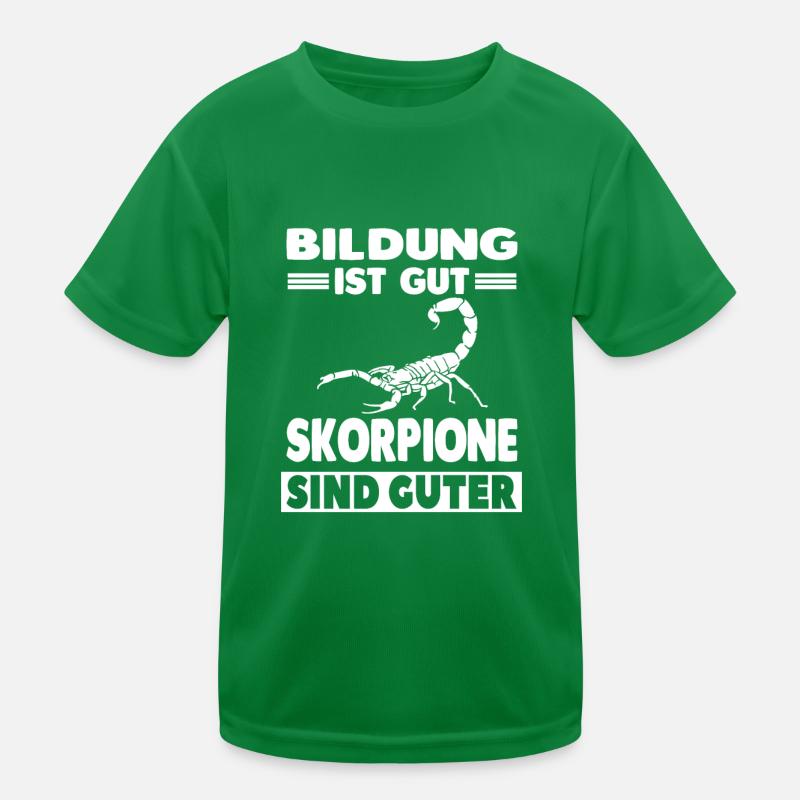 Skorpion Kinder Funktions-T-Shirt