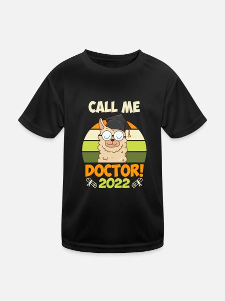 Thèse Doctorat 2022 Thèse de doctorat - T-shirt sport Enfant - noir - Devant