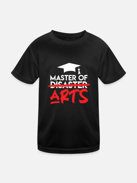 Master of Arts Master Master 2022 - T-shirt sport Enfant - noir - Devant