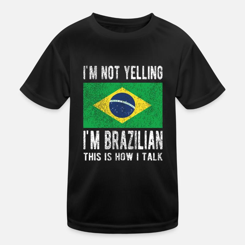 Brésil Brésil Drapeau brésilien T-shirt sport Enfant