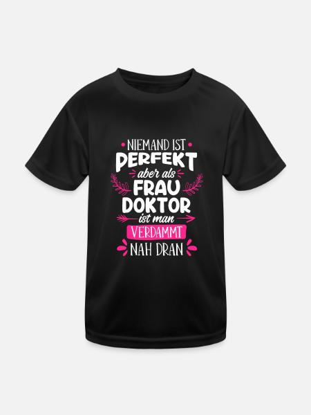 Almost Perfect Doctor 2022 Doctorate - Kids Functional T-Shirt - black - Front