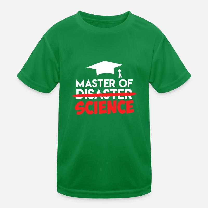 Master of Science Masterabschluss Master 2022 Kinder Funktions-T-Shirt