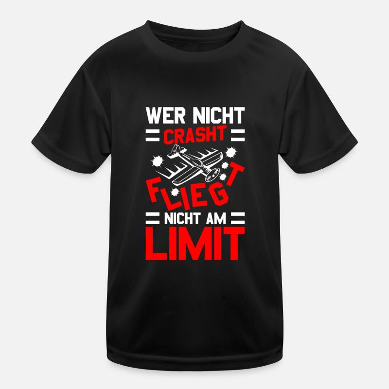Modellflug Modellbauer Modellflieger Modelflug Kinder Funktions-T-Shirt