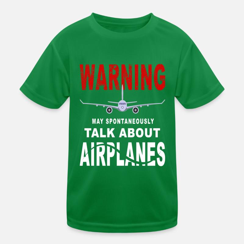Warning May Start Spontaneously Talk About Kinder Funktions-T-Shirt