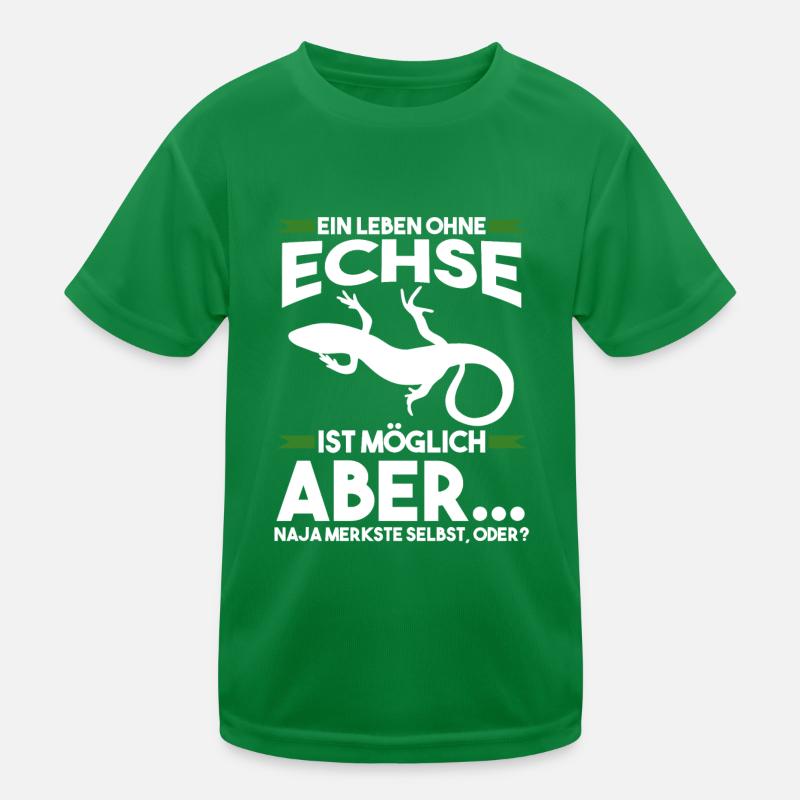 Terrarium Echse Echsen Kinder Funktions-T-Shirt