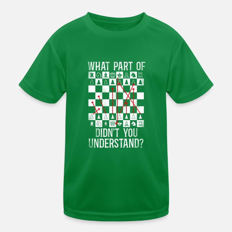 Chess Player Chess Piece Vintage Kids Functional T-Shirt