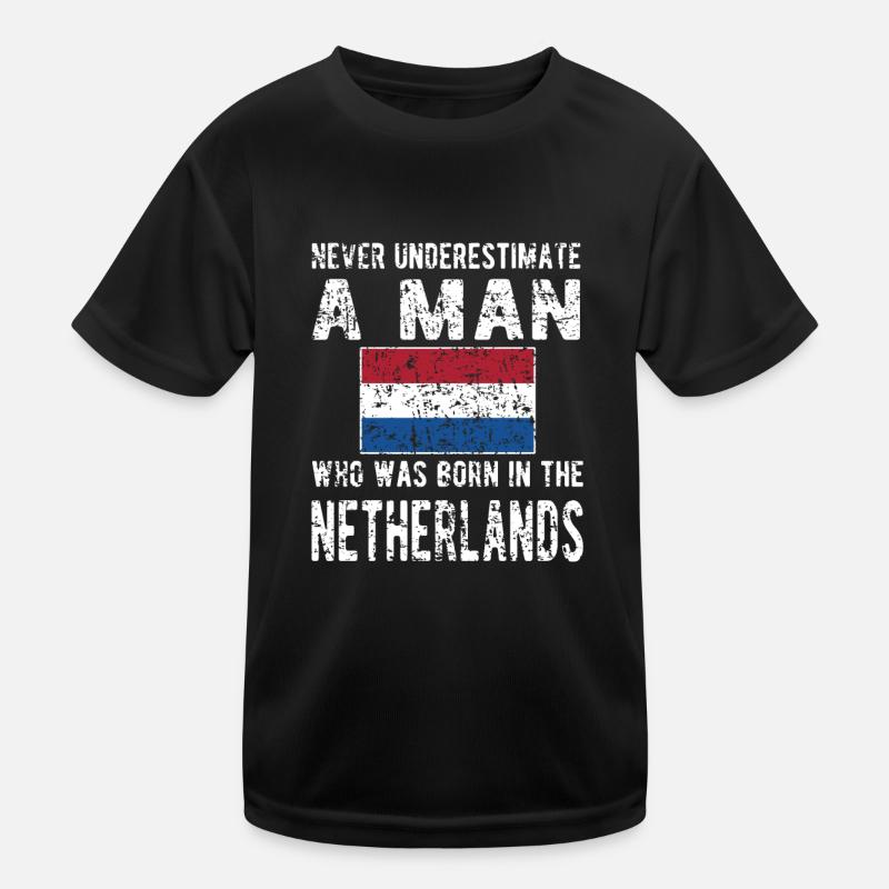 Dutch Netherlands Dutch flag Kids Functional T-Shirt