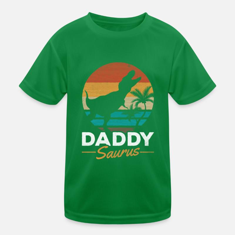 Daddysaurus Dino Papa Dino Daddy Dinosaurier Daddy Kinder Funktions-T-Shirt
