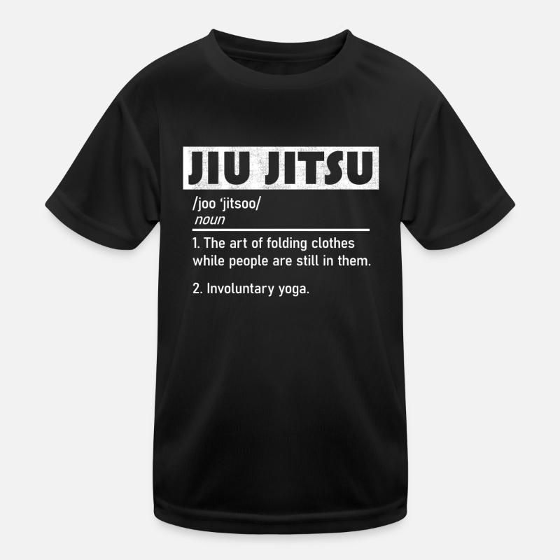 Jiu Jitsu Funny Definition Kids Functional T-Shirt