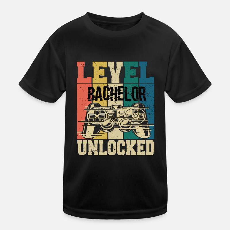 Level Bachelor Unlocked Kids Functional T-Shirt