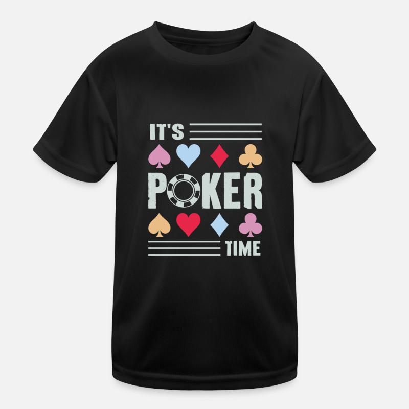 It's Poker Time Poker Player Kids Functional T-Shirt