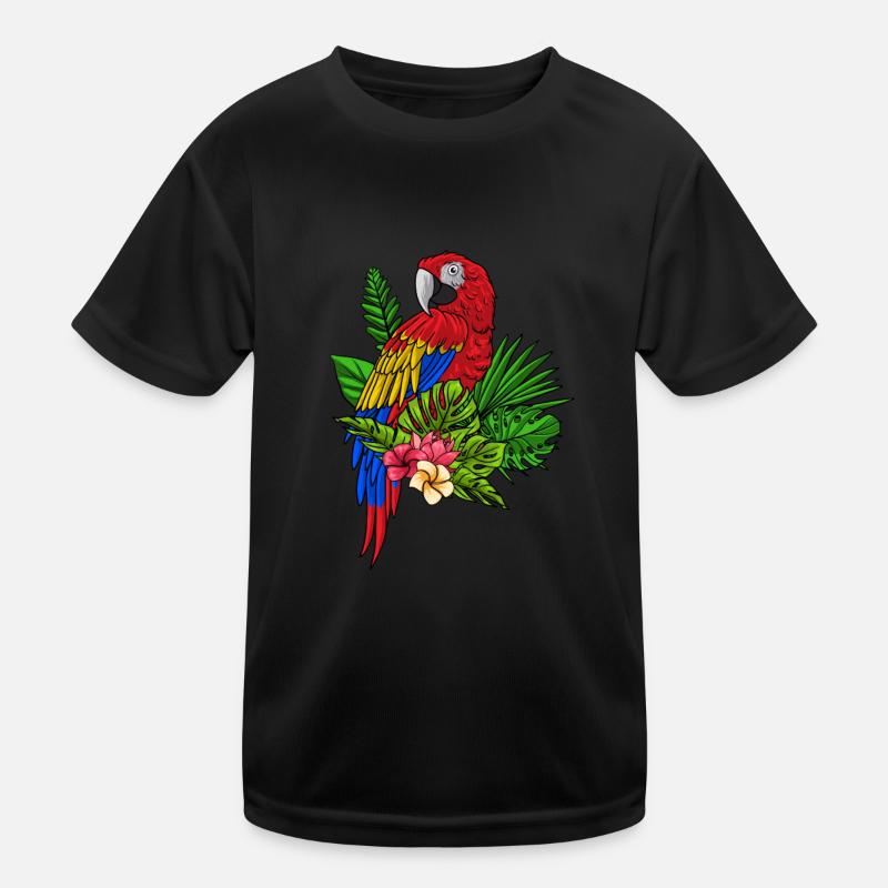 Papagei Kinder Funktions-T-Shirt