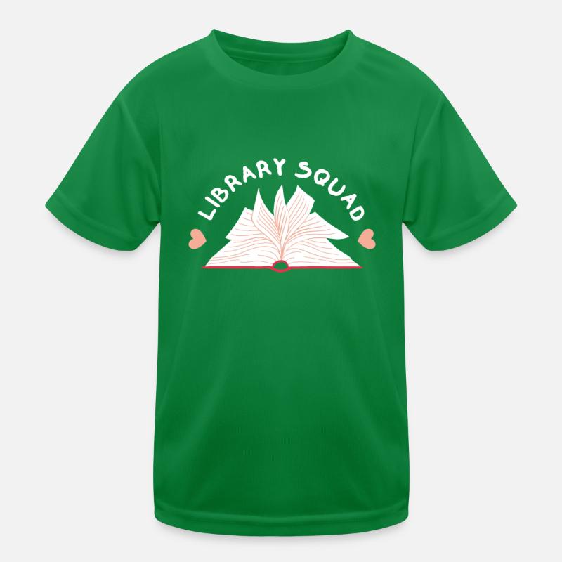 Bookworm Library Squad Librarian Themed Kinder Funktions-T-Shirt