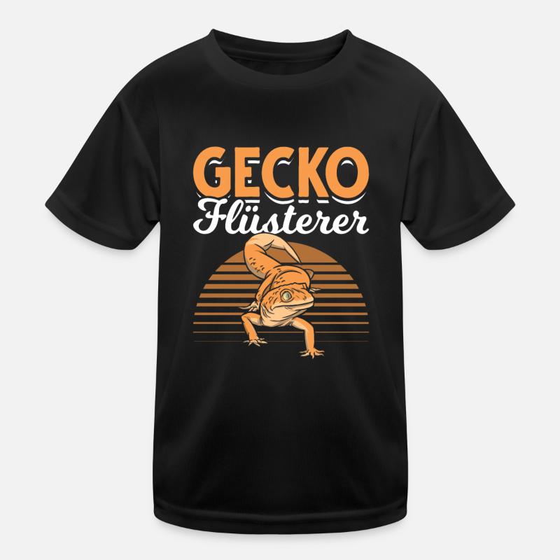 Gecko Flüsterer Lieblingstier Gecko Echse Kinder Funktions-T-Shirt