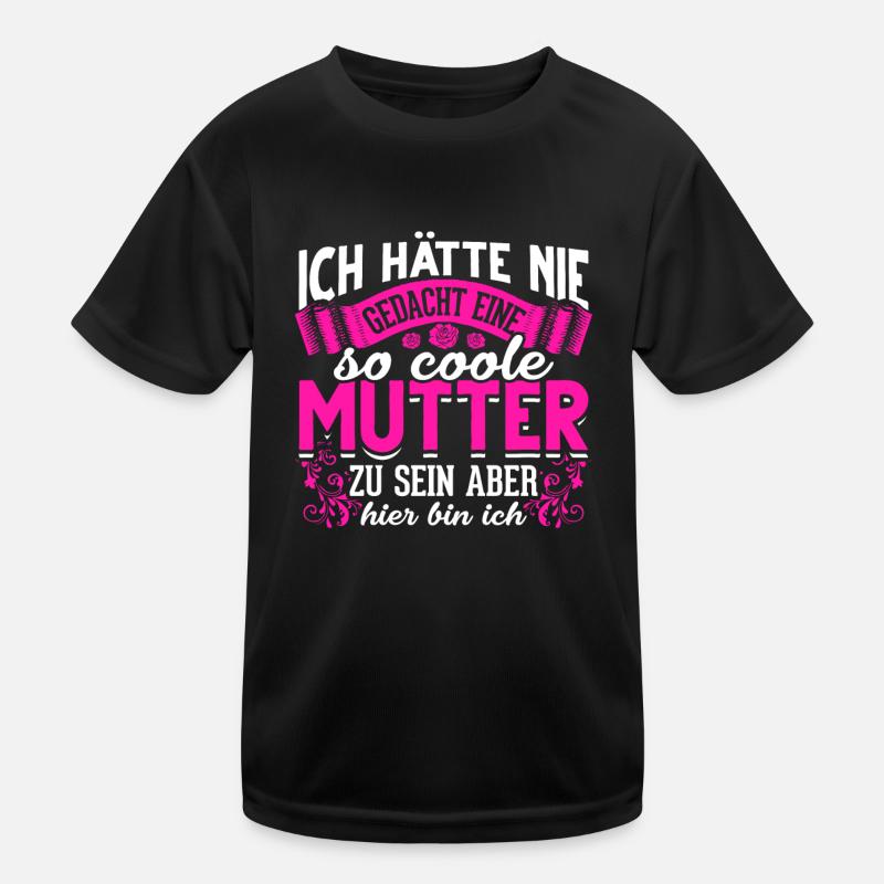 Coole Mutter lustiger Spruch Mama Mutter Kinder Funktions-T-Shirt