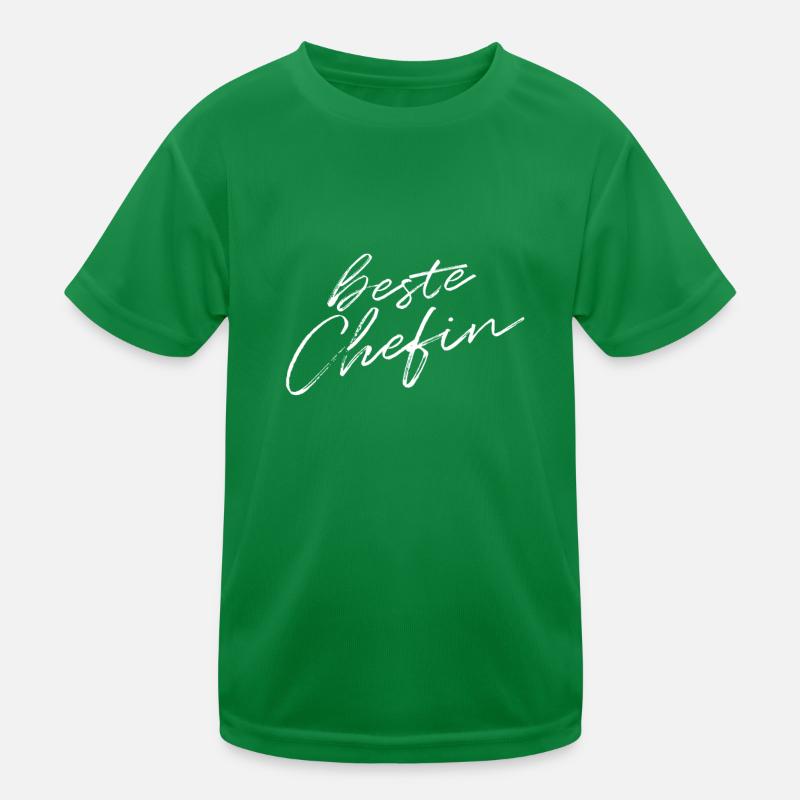 Beste Chefin Kinder Funktions-T-Shirt
