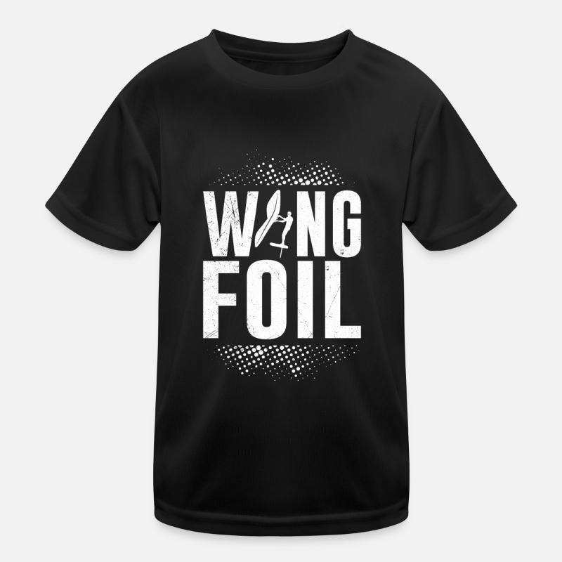 Wing Foil WIng Surf Kids Functional T-Shirt